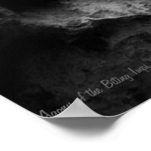 噛みつくようなインプスのゴシックガーゴイルの苦悩 ポスター (角)