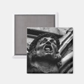 噛みつくようなインプスのゴシックガーゴイルの苦悩 マグネット (正面/裏面)