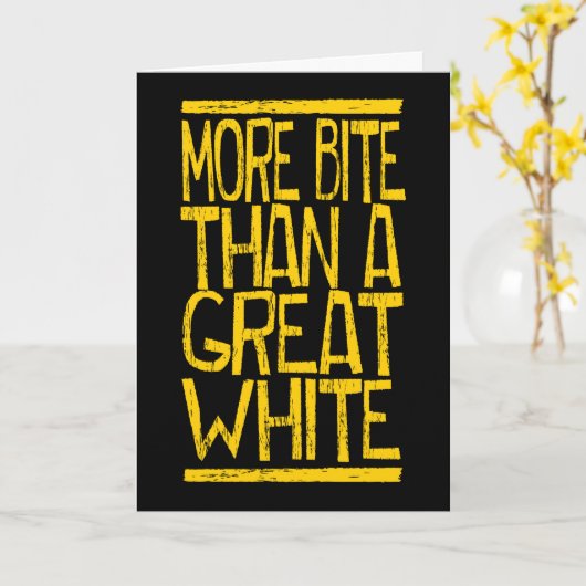 噛み付く カード (黄色い花)