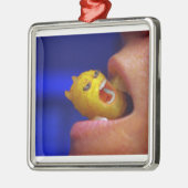 噛み込むタータートット メタルオーナメント (左)