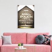 噛み郵便の袋タバコは自分自身を扱う キャンバスプリント (インサイチュ (リビング))