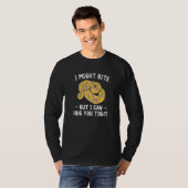 噛むかもだけどギュッてできる ボールパイソン Tシャツ (正面フル)