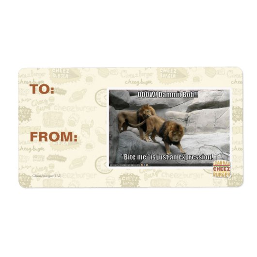 噛むのは単なる表現だ！ ラベル (正面)