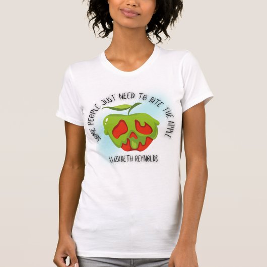 噛むりんごTシャツ Tシャツ (正面)