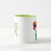 噛む私は、庭の庭園庭師のマグ マグカップ (中央)