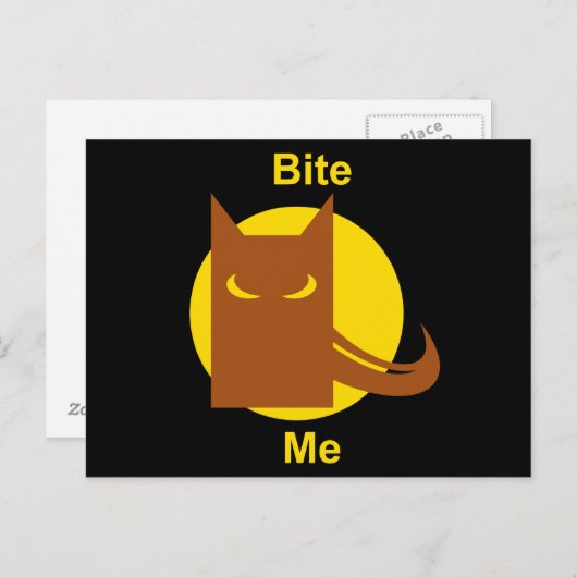 噛む ポストカード (正面/裏面)