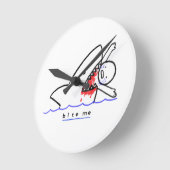 噛む ラウンド壁時計 (傾斜)