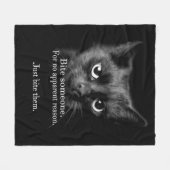 噛め…やれ！フリースブランケット フリースブランケット (正面(横))