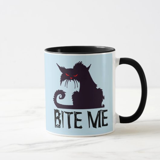 噛め!キャッおもしろいトコーヒーマグ マグカップ (右)