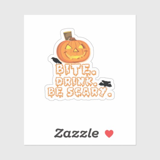 噛んで飲んで怖がらせろ ハロウィン シール (シート)