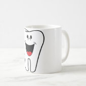 "噛んで"歯 コーヒーマグカップ (正面右)