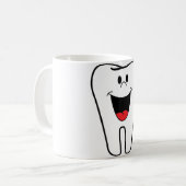 "噛んで"歯 コーヒーマグカップ (正面左)
