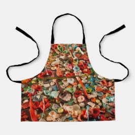 噛カラフルみガムアート エプロン