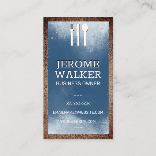 器具のロゴ | 料理 名刺 (正面)