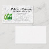 器具の葉ロゴ |大理石 名刺 (正面/裏面)