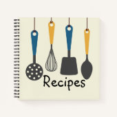 器具セットレシピノート ノートブック (正面)