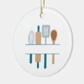 器具名のドロップ セラミックオーナメント (左)