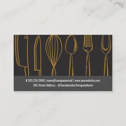 器具 | 料理長 | QRコード 名刺 (裏面)