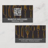 器具 | 料理長 | QRコード 名刺 (正面/裏面)