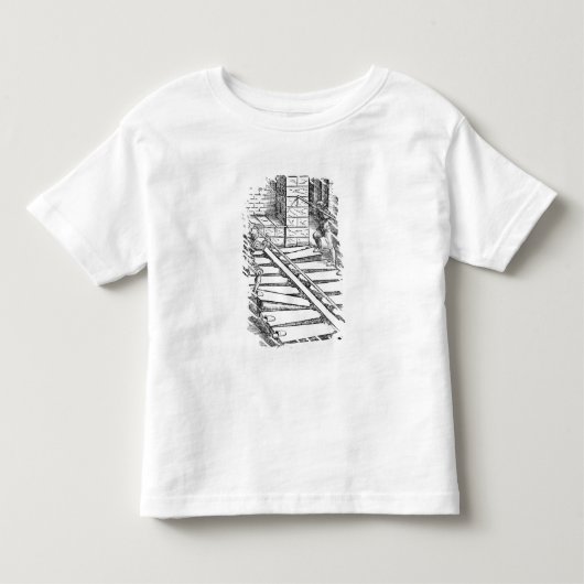 器官のふいごおよび送風機 トドラーTシャツ (正面)