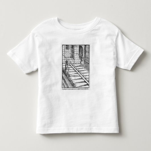 器官のふいごおよび送風機 トドラーTシャツ (正面)