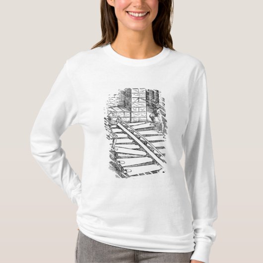 器官のふいごおよび送風機 Tシャツ (正面)
