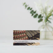 器官のペダルが付いているオルガン奏者の名刺 名刺 (スタンド正面)