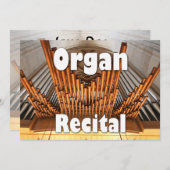 器官の演奏会への招待状- Ulmは配管します 招待状 (正面/裏面)