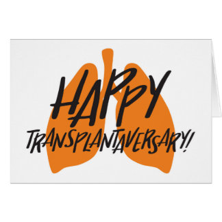 器官の肺|幸せなTransplantaversaryカード