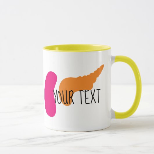 器官の腎臓の膵臓|のカスタマイズ可能なマグ マグカップ (右)