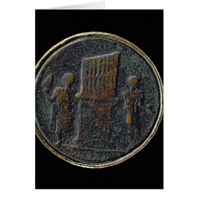器官を描写するローマの硬貨 (正面)