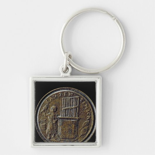 器官を描写するローマの硬貨 キーホルダー (正面)