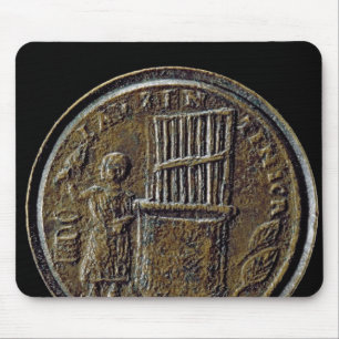 器官を描写するローマの硬貨 マウスパッド