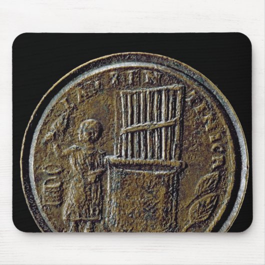 器官を描写するローマの硬貨 マウスパッド (正面)