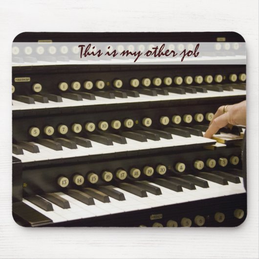 器官マニュアルおよび手 マウスパッド (正面)