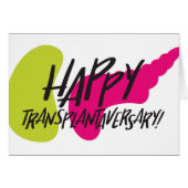 器官SPK |幸せなTransplantaversary GreetingCard (正面横)