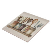 器素朴具水彩陶器瓦を使用 タイル (側面)