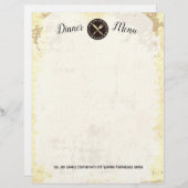 器食べ物具ヴィンテージケータリングレターヘッド (正面/裏面)