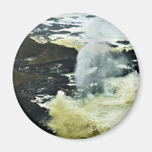 噴出角、パーマ岬、オレゴン州沿岸 マグネット (正面)