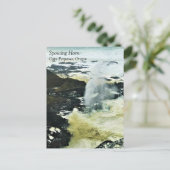 噴出角、Cape Perma、オレゴン州沿岸後発車 ポストカード (スタンド正面)