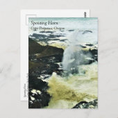 噴出角、Cape Perma、オレゴン州沿岸後発車 ポストカード (正面/裏面)