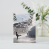 噴水おもしろい ポストカード (スタンド正面)