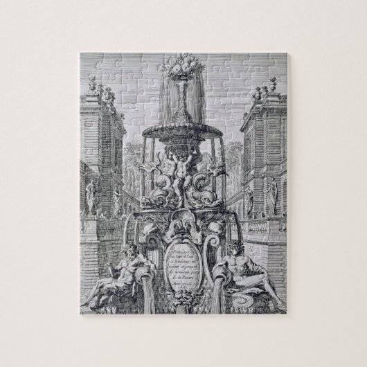 「噴水からのとびらおよびItaのWaterjets ジグソーパズル (縦)