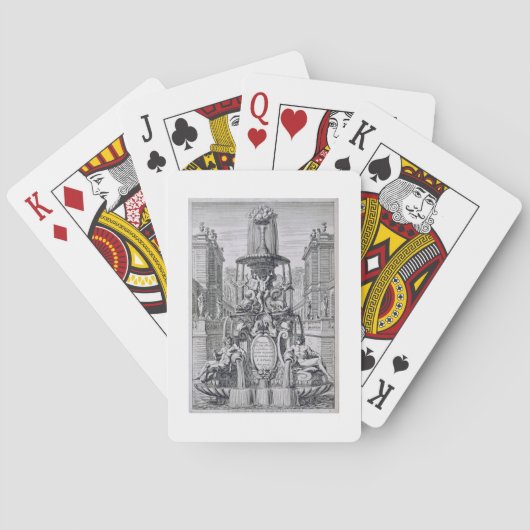 「噴水からのとびらおよびItaのWaterjets トランプ (裏面)