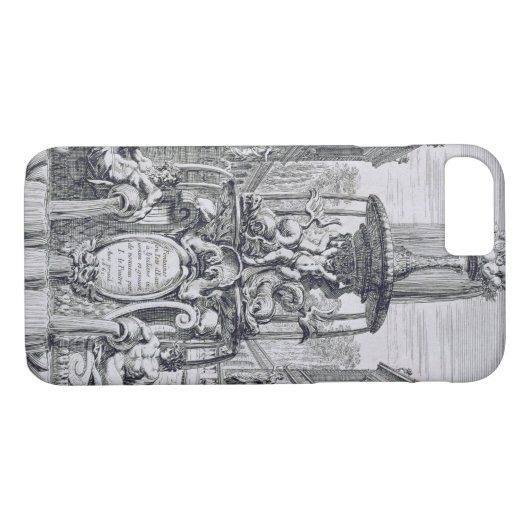 「噴水からのとびらおよびItaのWaterjets Case-Mate iPhoneケース (裏面(横))