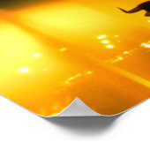 噴水で世界的に有名なエッフェルタワーパリ ポスター (角)