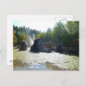 噴水とガゼボ（韓国・南島） ポストカード (正面/裏面)