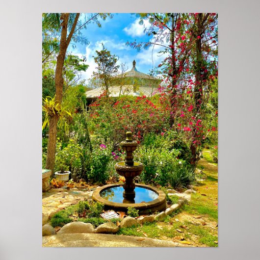 噴水とガーデンメキシコ ポスター (正面)