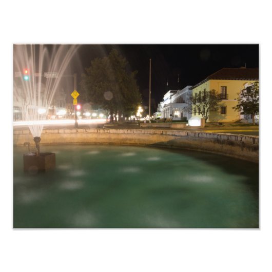 噴水と浴場の列，ホット春, AR フォトプリント            (正面)