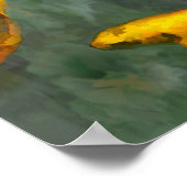 噴水にコイ3人 ポスター (角)